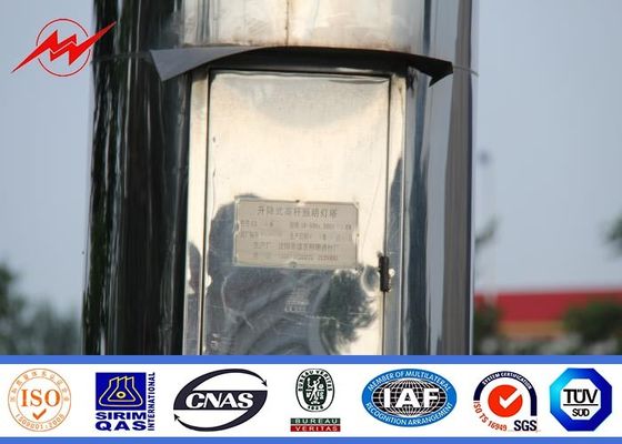 25 mètres multisided le haut poteau de mât enduit par poudre avec 6*1000 le watt HPS