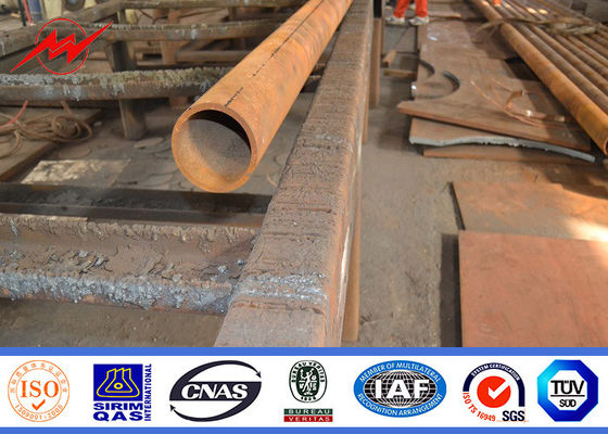 le bras simple de 6m a galvanisé les poteaux solaires de réverbère pour l'éclairage de route