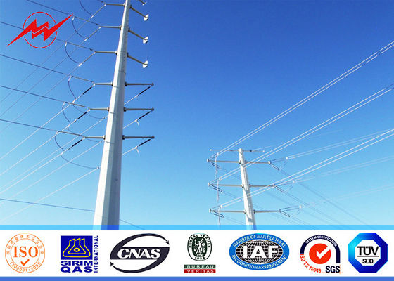 le poteau matériel conique du courant Q235 électrique de 11m a galvanisé la section simple