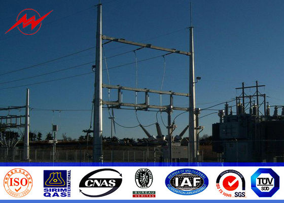 le poteau matériel conique du courant Q235 électrique de 11m a galvanisé la section simple
