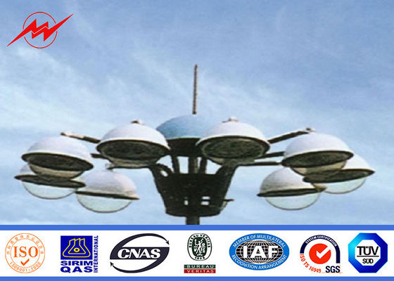 Mât se pliant extérieur Polonais de poteau de puissance haut avec le système de levage