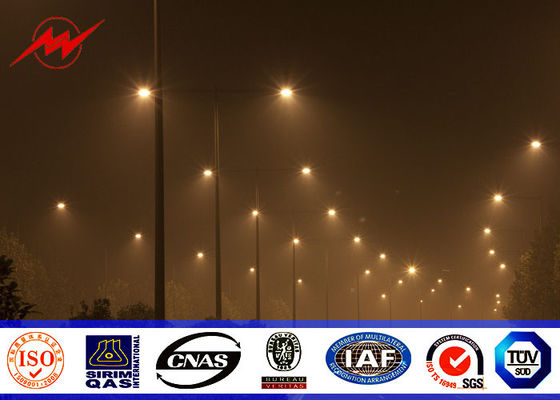 poteaux solaires de réverbère de taille de 7m galvanisés pour l'éclairage de route de rue