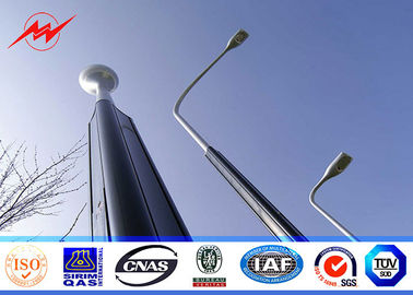 Immersion chaude ronde/octogonale de 8m a galvanisé le réverbère Polonais avec 30w LED