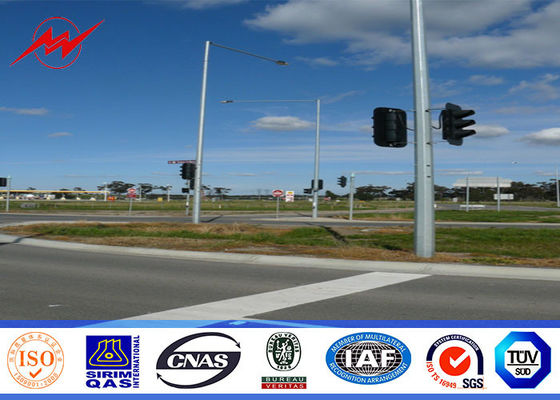 l'épaisseur de poteau de 8mm 3.5mm a galvanisé Polonais en acier pour la lumière de route de rue