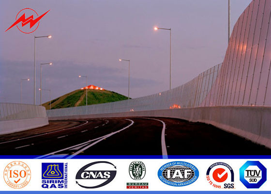 l'épaisseur de paroi de 10mm 3mm a galvanisé Polonais en acier pour la lumière de route