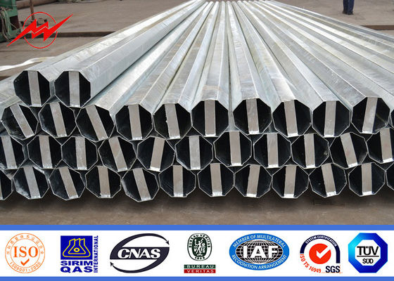 NGCP 8 dégrossit 30FT Polonais de service en acier pour la distribution du courant 69KV électrique