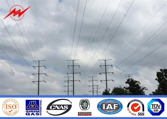 Courant électrique Polonais tubulaire/de trellis galvanisation en acier pour la ligne de transmission