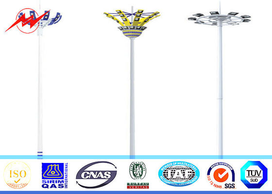Haut mât galvanisé Polonais de 30M avec le treuil pour l'éclairage de parking