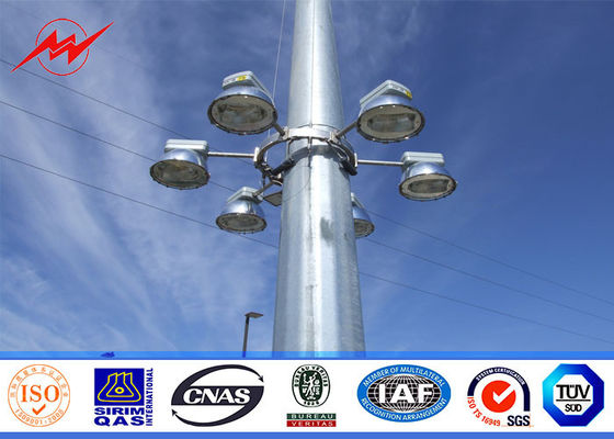 Haut mât galvanisé Polonais de 30M avec le treuil pour l'éclairage de parking