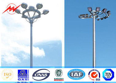 35M haut mât polygonal Polonais pour l'éclairage de stade