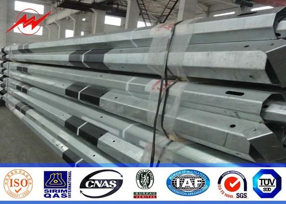 12sides 25ft 69kv Polonais de service en acier pour des structures de distribution d'énergie avec l'échelon s'élevant