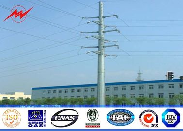 matériel en acier de 10m 2.5KN Polonais de service Q345 pour la puissance de distribution de l'Afrique Electicity avec la galvanisation