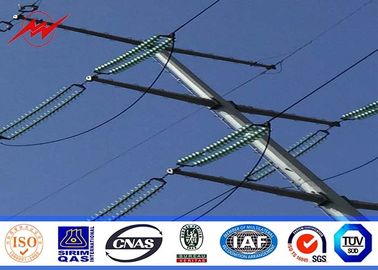 matériel en acier de 10m 2.5KN Polonais de service Q345 pour la puissance de distribution de l'Afrique Electicity avec la galvanisation