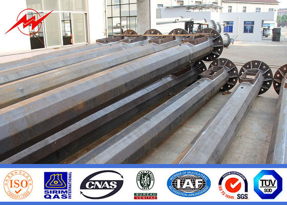 Mât en acier galvanisé rond supportable d'immersion chaude haut Polonais léger pour la place