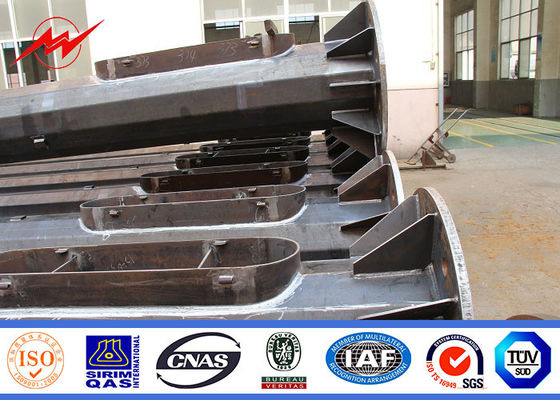 mât galvanisé rond de stade de 35M haut Polonais léger avec le système de levage de 400kg Rasing