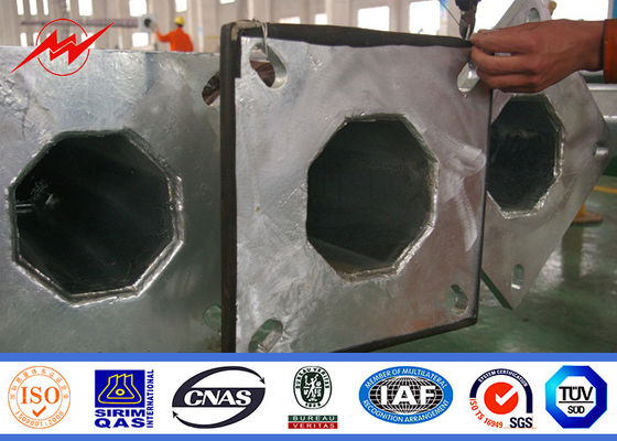 Galvanisation imperméable 9m Polonais légers solaires d'immersion chaude pour l'éclairage de route