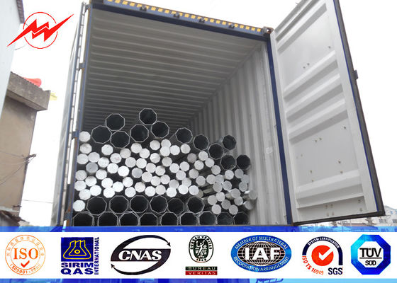 33KV conique 11m Polonais de service en acier pour la distribution du courant 33KV électrique