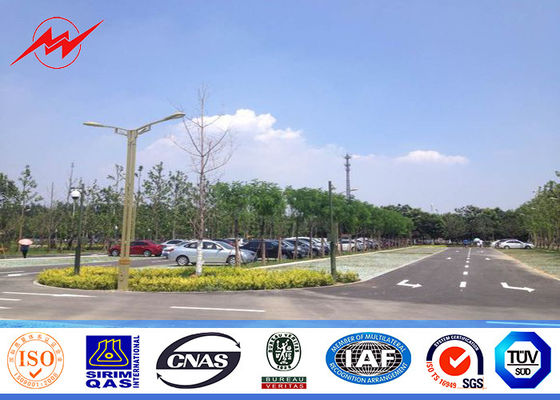 Éclairage Polonais conique extérieur de parking d'OEM 6m avec la parenthèse simple