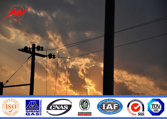 220kv épaisseur Polonais en acier galvanisé octogonal de la haute tension 3mm