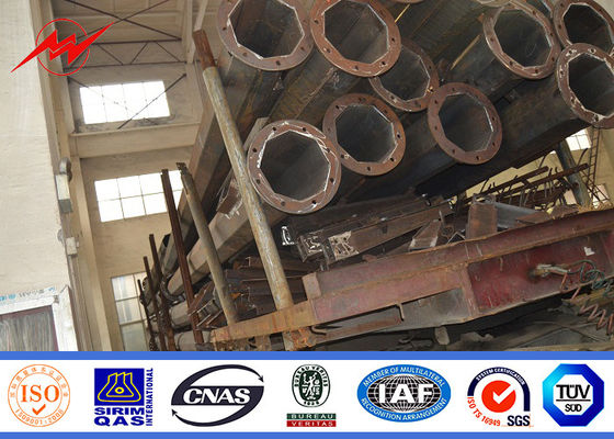 Réverbère galvanisé solaire anticorrosif de 10m LED Polonais avec 2 bras croisés