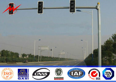 feu de signalisation d'autoroute urbaine de 3m Polonais, double métal Polonais légers de passage supérieur de parenthèse de 1500mm