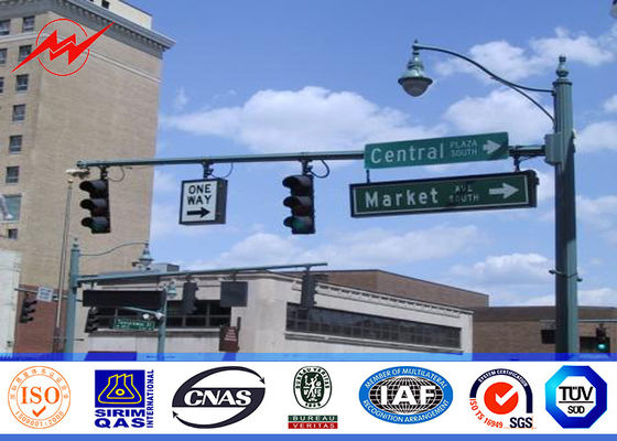 Polygonal conique octogonal de bras de réverbère de dodécagone simple de Polonais