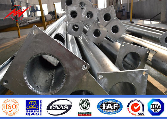 Réverbère solaire de norme de l'OIN Polonais, couleur en acier tubulaire de Polonais 6-15m adaptée aux besoins du client