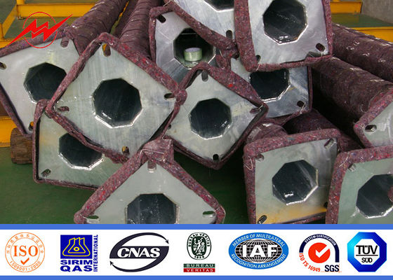 Route extérieure s'allumant autour de 9M Polonais tubulaire en acier avec la galvanisation