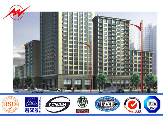 Réverbère simple du bras 10m Q235 de jardin Polonais avec la galvanisation d'immersion chaude