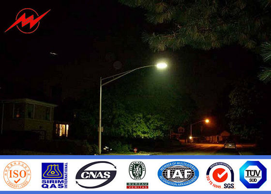 panneau solaire extérieur octogonal de Polonais d'éclairage d'épaisseur de la taille 3mm de 12m pour la rue