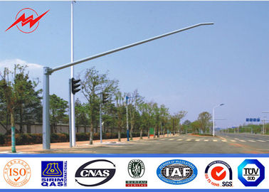feu de signalisation d'autoroute urbaine de 3m Polonais, double métal Polonais légers de passage supérieur de parenthèse de 1500mm