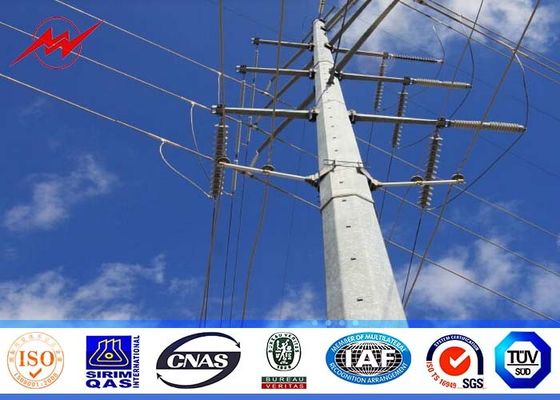 La taille de la charge 11M de la forme polygonale 200Dan a galvanisé Polonais en acier avec la norme de soudure d'AWS D1.1
