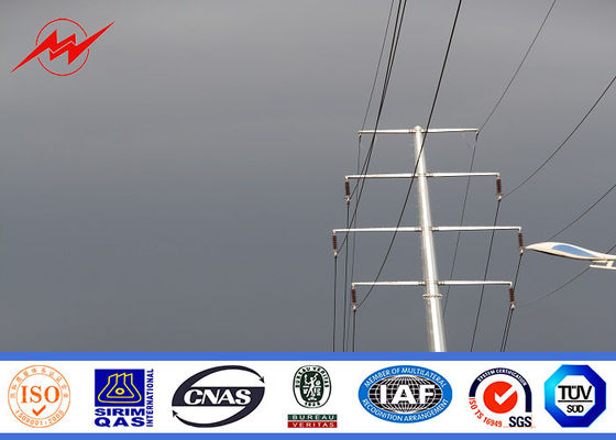 L'immersion chaude a galvanisé Polonais en acier pour 11kv la ligne aérienne électrique projet