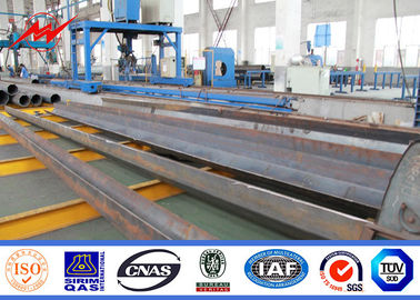 Poteaux en acier galvanisé de 60 ft 70 ft 75 ft 1200 kg pour lignes de transmission