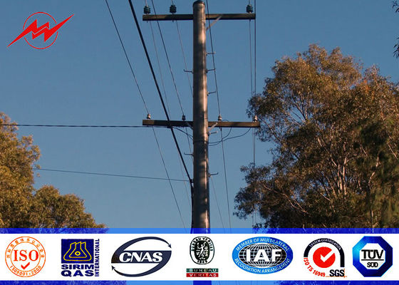 Éclairage Polonais tubulaire en acier polygonal adapté aux besoins du client de route de réverbère de 110KV Polonais