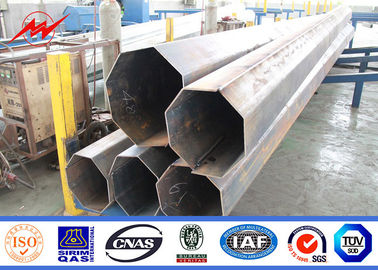 Poteaux en acier galvanisé de 60 ft 70 ft 75 ft 1200 kg pour lignes de transmission