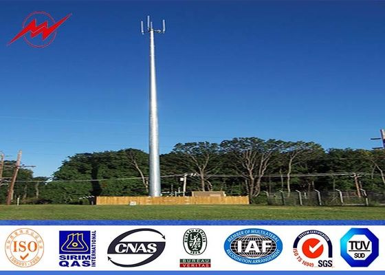 Les sections de 90 pi trois ont galvanisé la tour mono de Polonais ronde avec le boulon fait un pas galvanisé