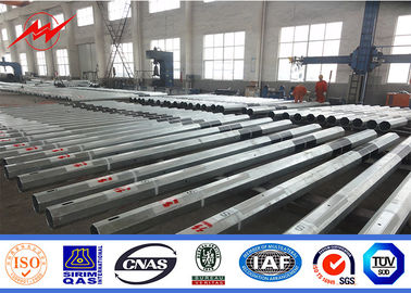 Poteaux d'utilité métallique de distribution galvanisés de 10 mm 69kv Philippines traditionnelles