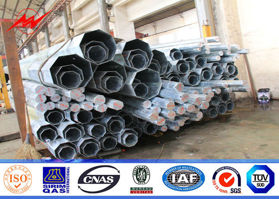 Haute tension 115 kilovolts de forme octogonale en acier galvanisée de Polonais avec le boulon fait un pas