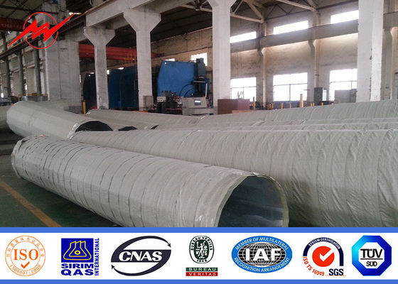 Ligne de transmission en acier extérieure galvanisée de Polonais de courant électrique d'ASTM A123 Polonais