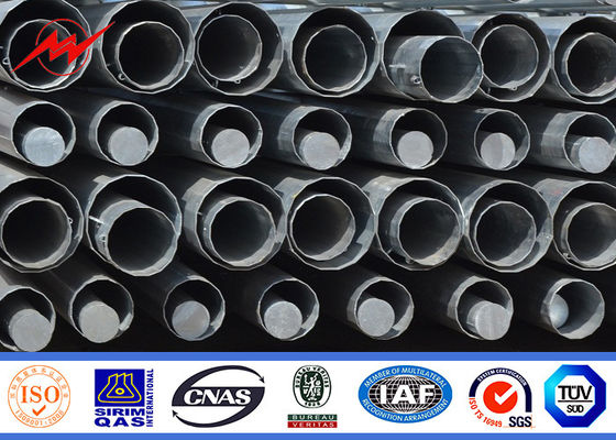 Q345 12M polygonal 6.5KN Polonais tubulaire en acier avec la galvanisation 15 ans de garantie