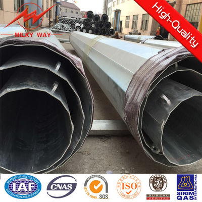 Puissance 20KN Polonais en acier dodécagonale extérieure de Gr65 24m pour le transport d'énergie