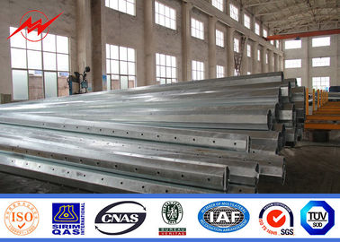 12m Poteaux d'acier de service Conique ronde ou polygonale Forme pour la distribution