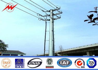 50ft 60ft 70ft haut mât poule lumineuse galvanisée poule d'éclairage extérieur pour 69kv transmission