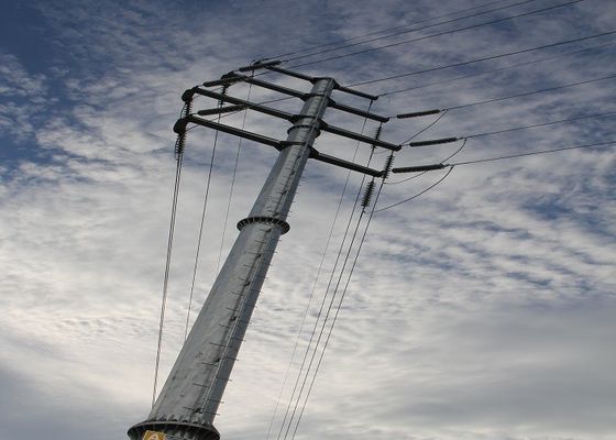 Section ronde octogonale Polonais de service en acier 14m 2.5KN avec la galvanisation ASTM A 123