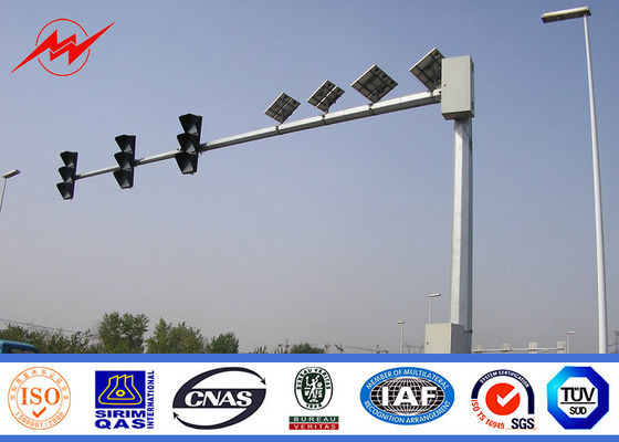 mât Polonais de taille de 6.5m haut/éclairage Polonais pour la signalisation de LED, de route norme ISO9001