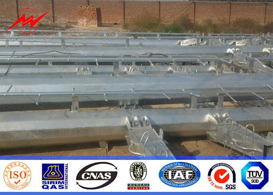 69 kilovolts Polonais de service en acier galvanisé par Philippines pour la ligne de distribution de l'électricité