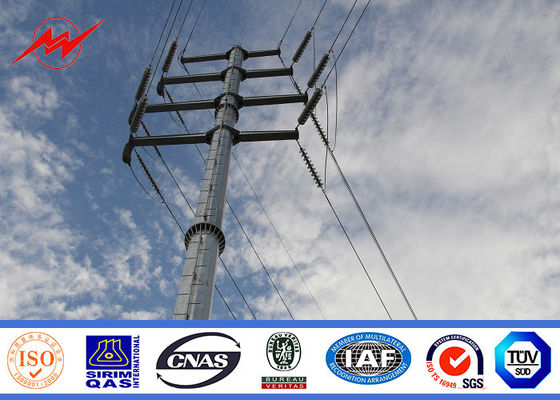 ligne électrique Polonais/acier de préparation de surface de la galvanisation 200Dan de 9m tubulaire