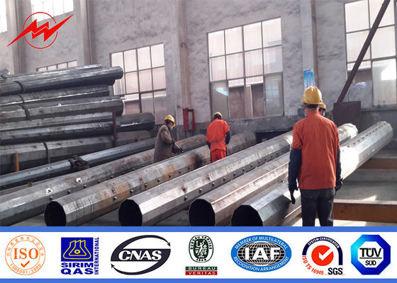 La taille octogonale de 15m a effilé Polonais de service en acier avec l'épaisseur de 2.75mm charge de 850 kilogrammes