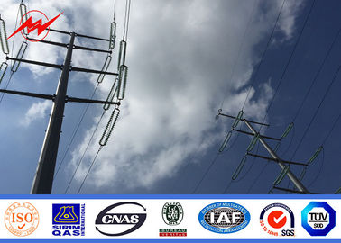 Poteaux tubulaires en acier sur mesure pour les projets aériens Poteaux de transmission d'énergie Gr 65 11m 33kv